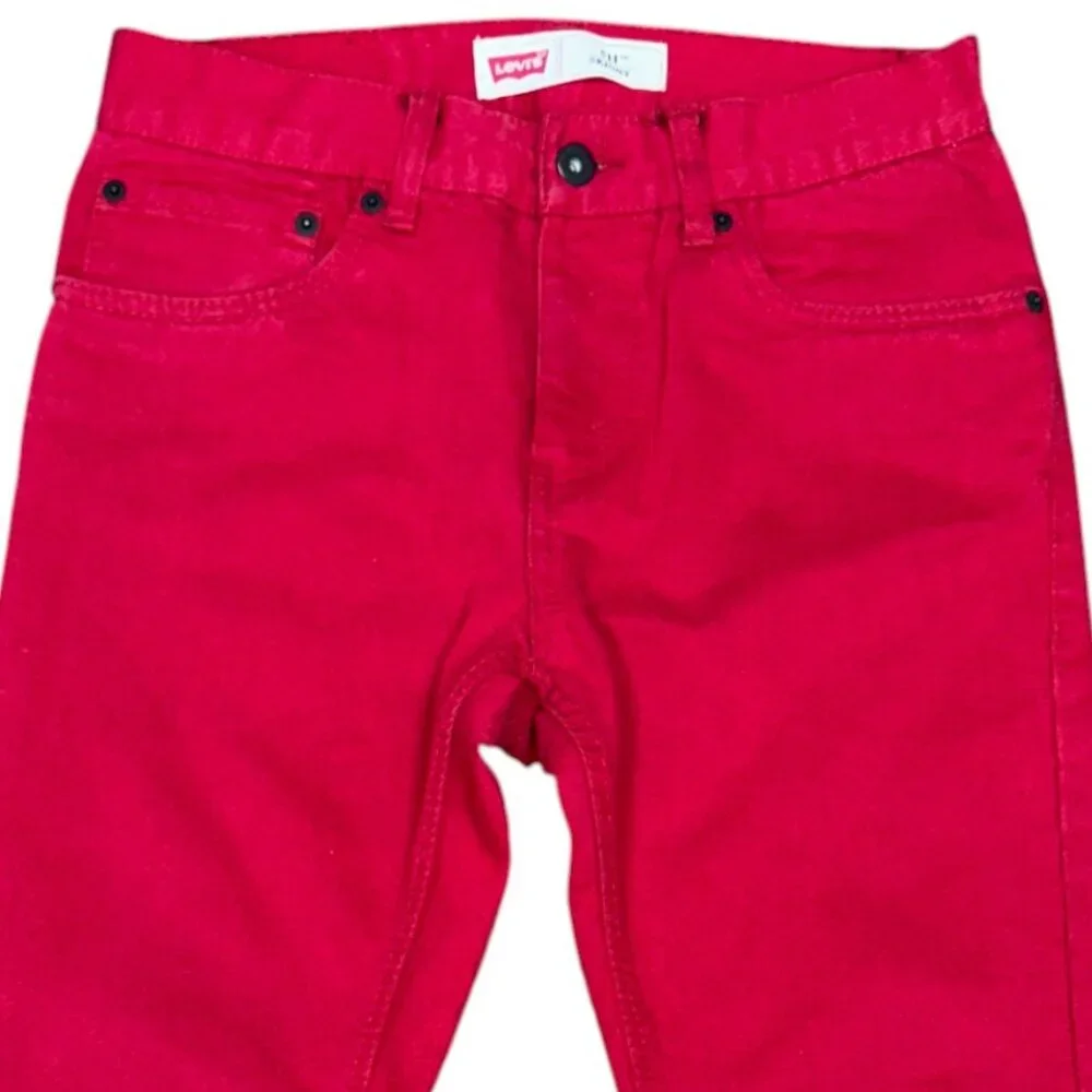 LEVI'S® 511™ Men's Slim Fit‎ Straight Leg Jeans Red Black Patch | W28 x L28